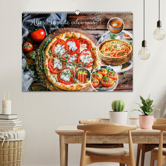 Alles Tomate oder was?! - Herzhafte Speisen rund um die Tomate (CALVENDO Wandkalender 2026)