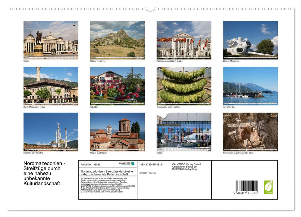 Nordmazedonien - Streifzüge durch eine nahezu unbekannte Kulturlandschaft (CALVENDO Premium Wandkalender 2026)