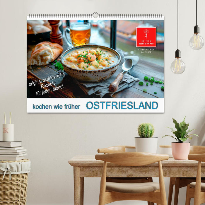 Ostfriesland kochen wie früher (CALVENDO Wandkalender 2026)