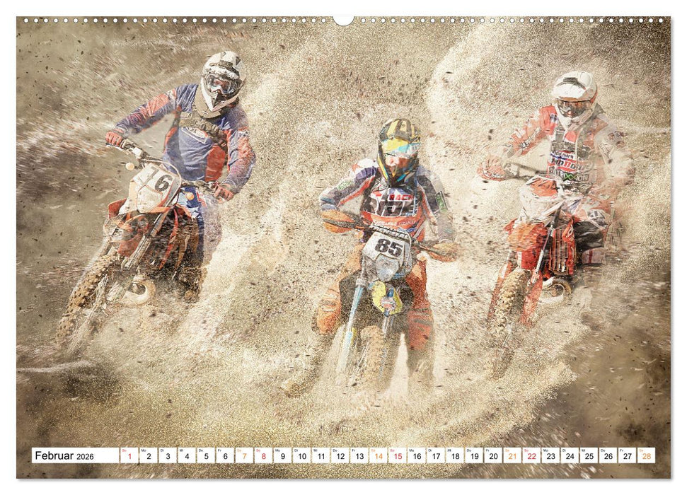 Motocross extrem (CALVENDO Premium Wandkalender 2026)