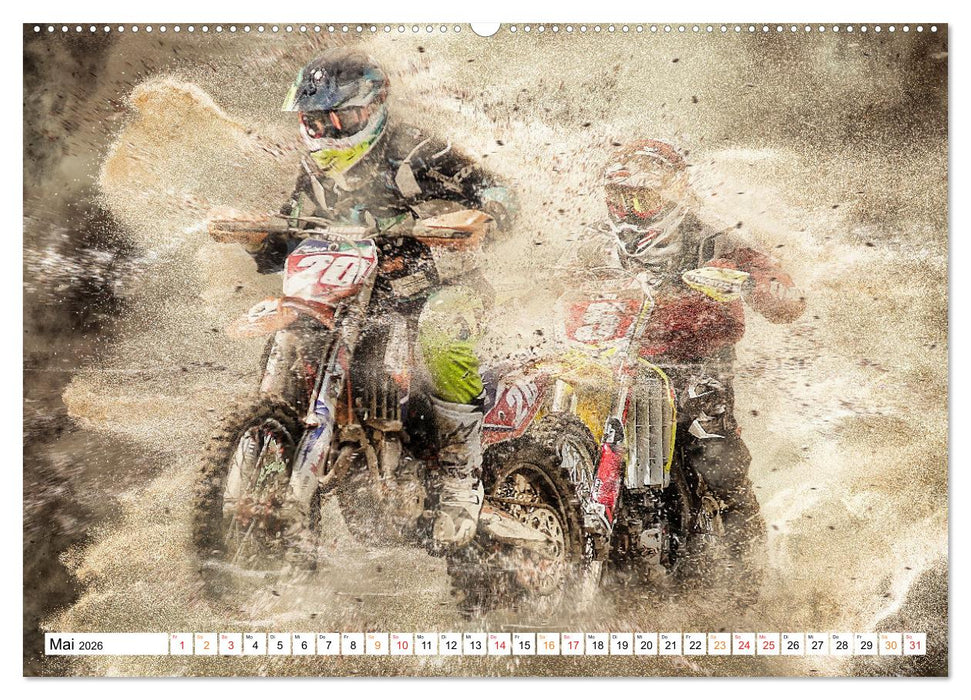 Motocross extrem (CALVENDO Premium Wandkalender 2026)