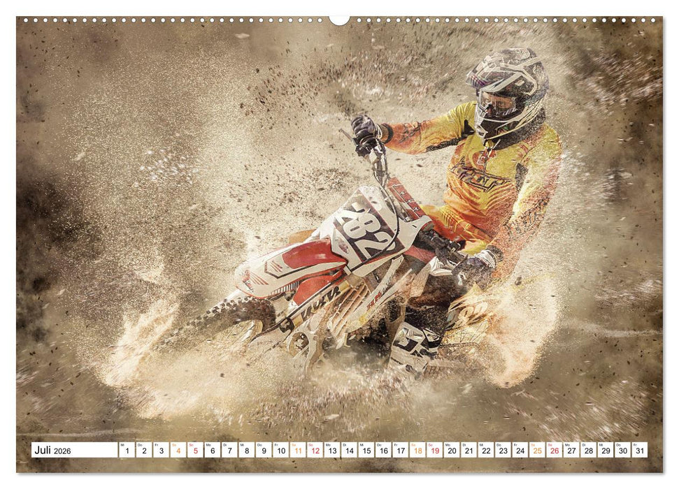 Motocross extrem (CALVENDO Premium Wandkalender 2026)