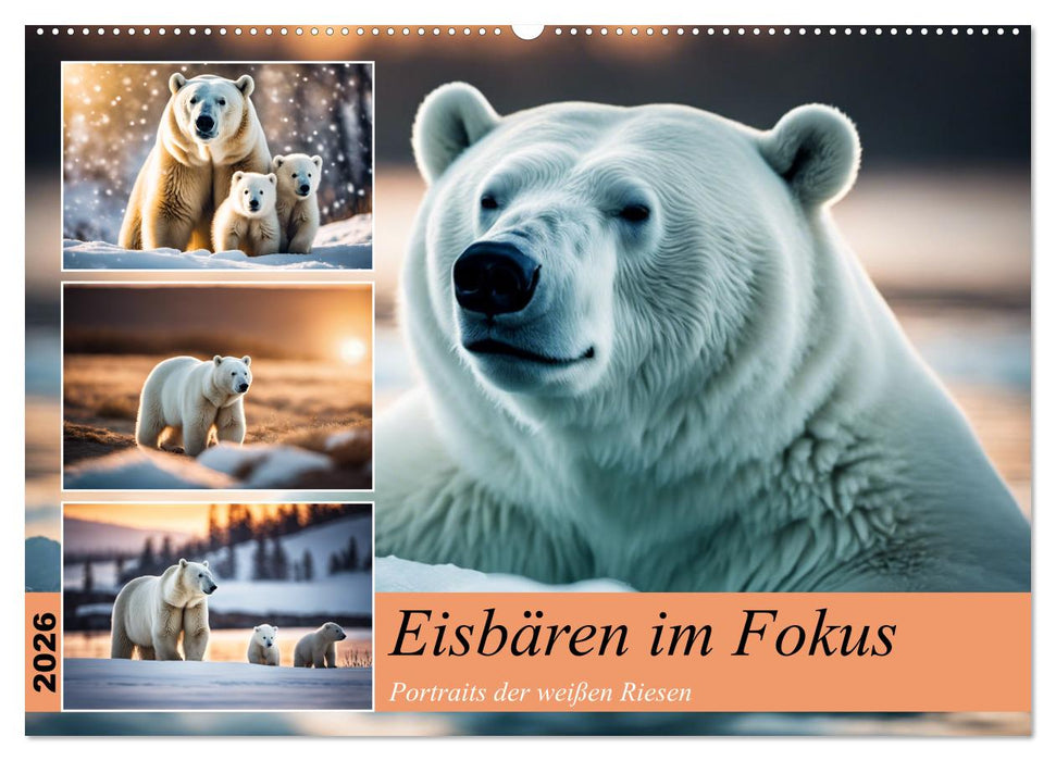 Eisbären im Fokus (CALVENDO Wandkalender 2026)