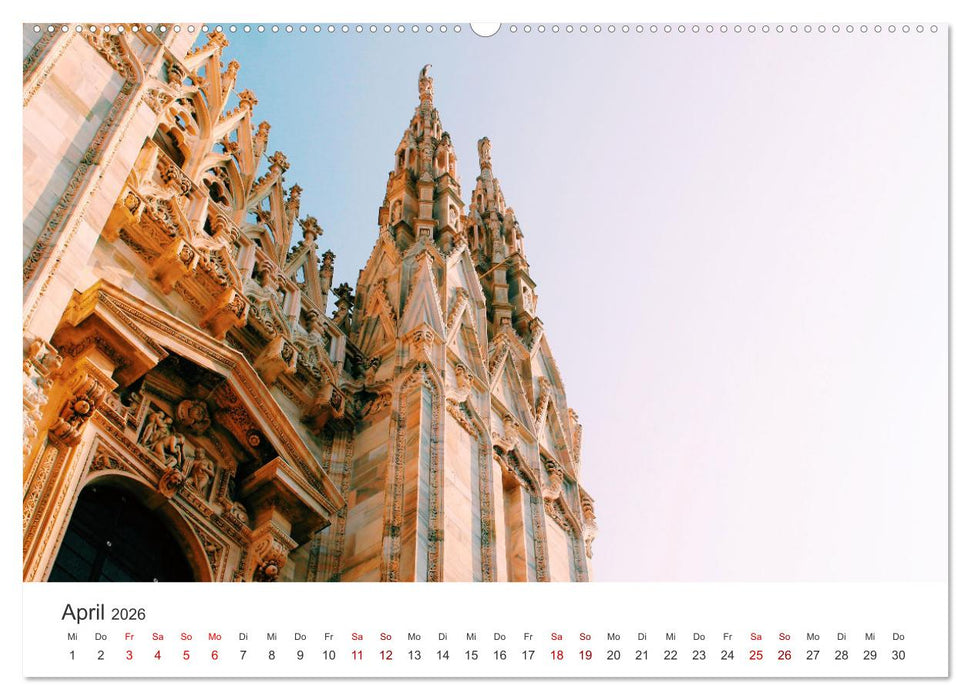 Mailand - Die ultimative Modestadt Europas. (CALVENDO Premium Wandkalender 2026)