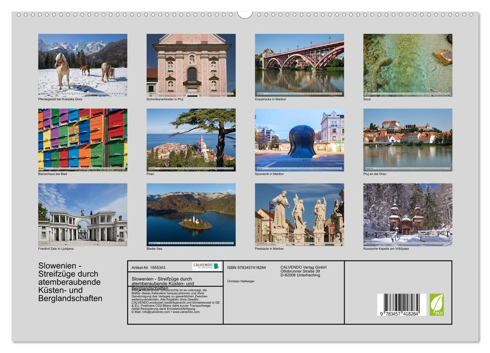 Slowenien - Streifzüge durch atemberaubende Küsten- und Berglandschaften (CALVENDO Premium Wandkalender 2026)