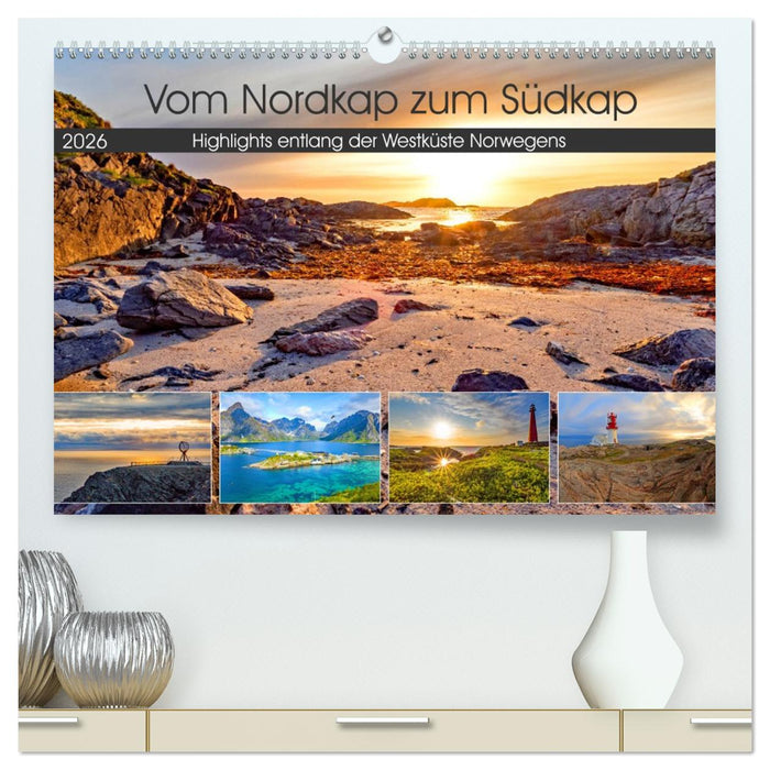 Vom Nordkap zum Südkap (CALVENDO Premium Wandkalender 2026)
