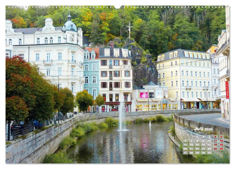 Karlsbad - Beliebter Kurort in Tschechien (CALVENDO Premium Wandkalender 2026)
