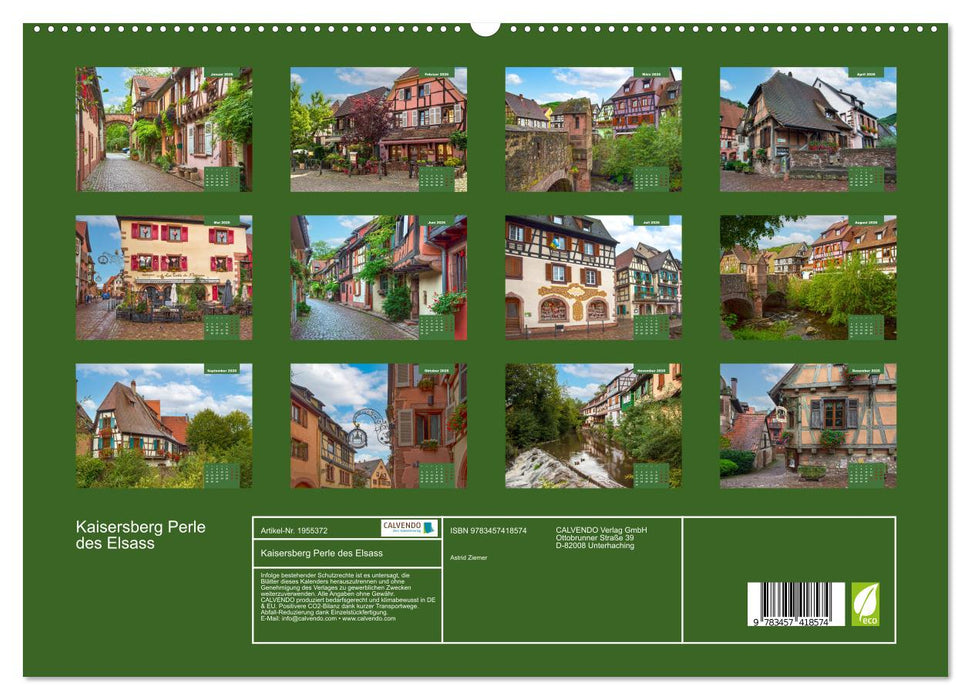 Kaisersberg Perle des Elsass (CALVENDO Premium Wandkalender 2026)