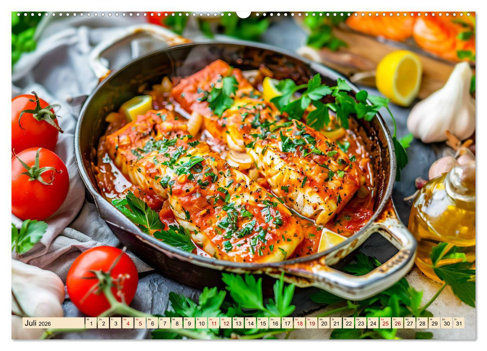 Alles Tomate oder was?! - Herzhafte Speisen rund um die Tomate (CALVENDO Premium Wandkalender 2026)