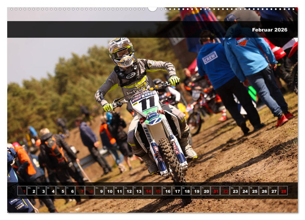 Motocross aus einer anderen Sicht (CALVENDO Premium Wandkalender 2026)