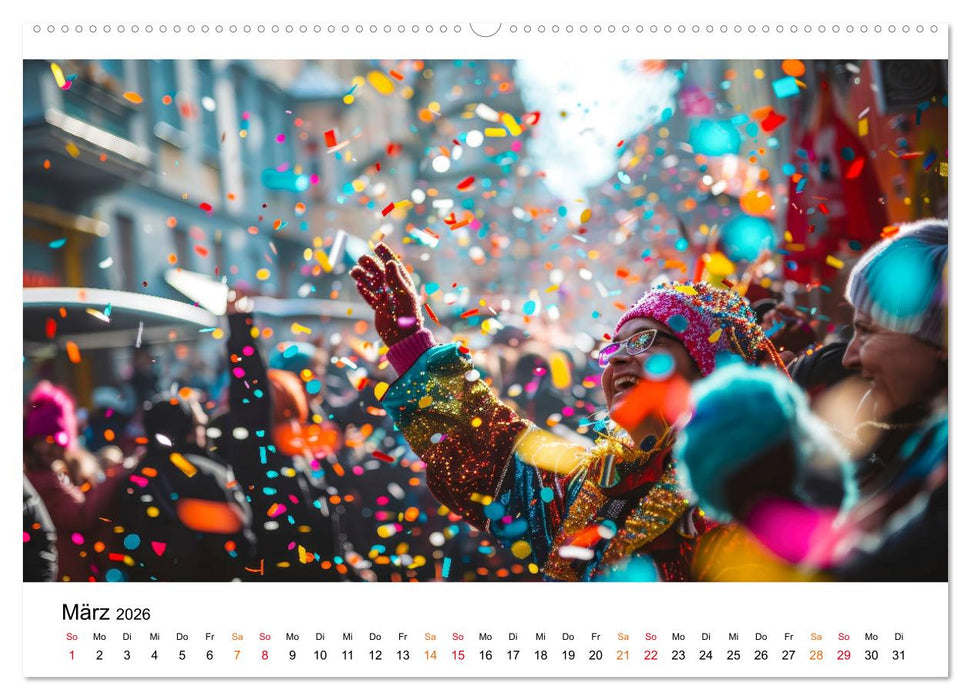 Karneval - schöne Momente weltweit (CALVENDO Wandkalender 2026)