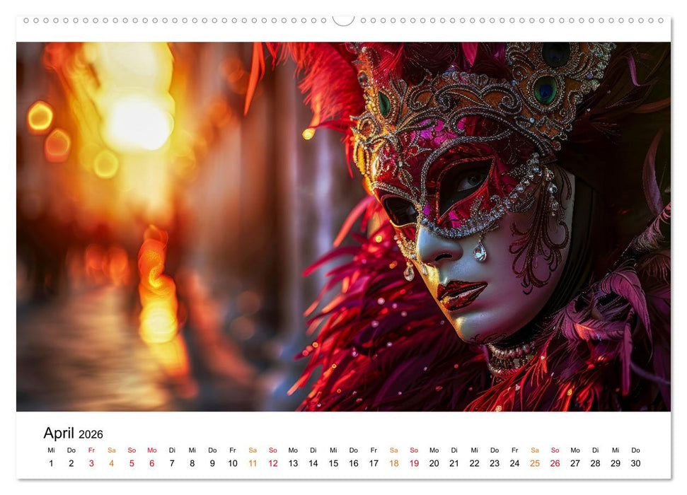 Karneval - schöne Momente weltweit (CALVENDO Wandkalender 2026)