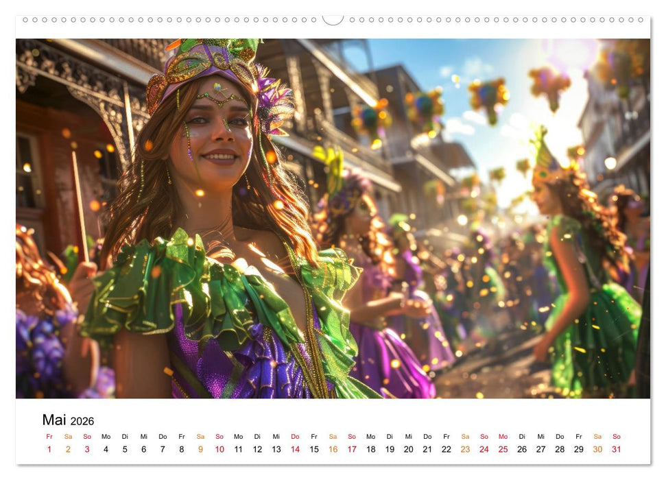 Karneval - schöne Momente weltweit (CALVENDO Wandkalender 2026)