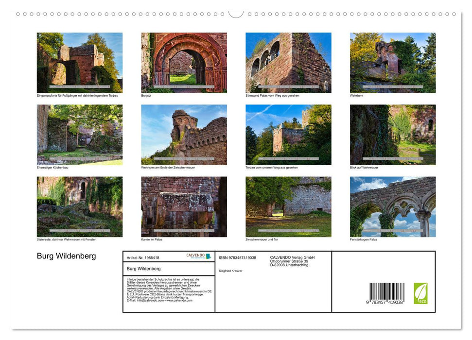Burg Wildenberg (CALVENDO Premium Wandkalender 2026)