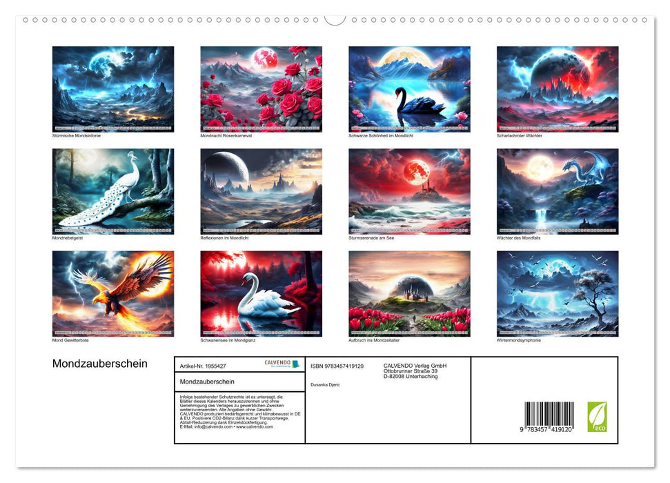 Mondzauberschein (CALVENDO Premium Wandkalender 2026)