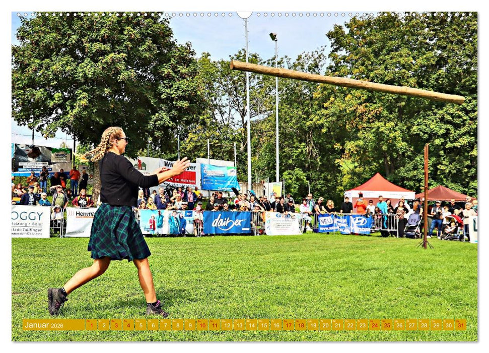 Traufgames Highlandgames in Albstadt - Pfeffingen (CALVENDO Premium Wandkalender 2026)