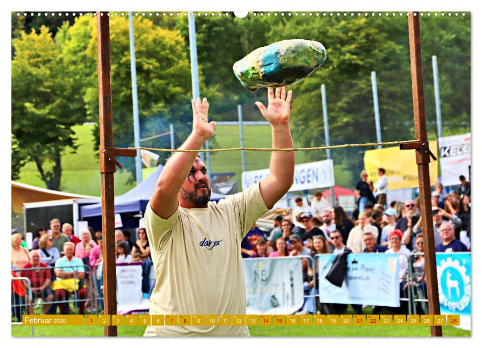 Traufgames Highlandgames in Albstadt - Pfeffingen (CALVENDO Premium Wandkalender 2026)