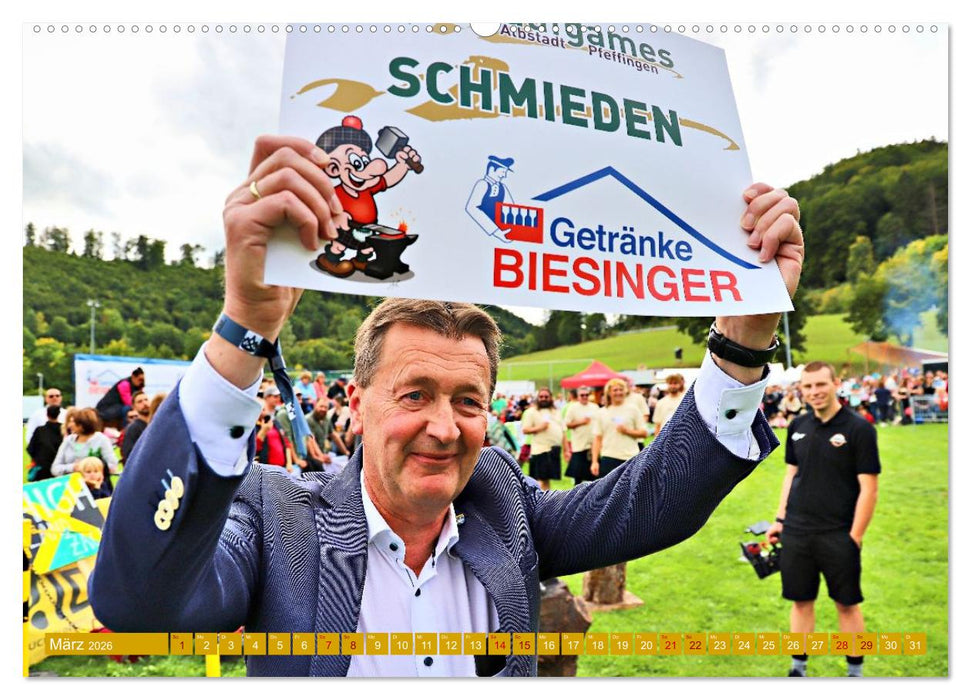 Traufgames Highlandgames in Albstadt - Pfeffingen (CALVENDO Premium Wandkalender 2026)