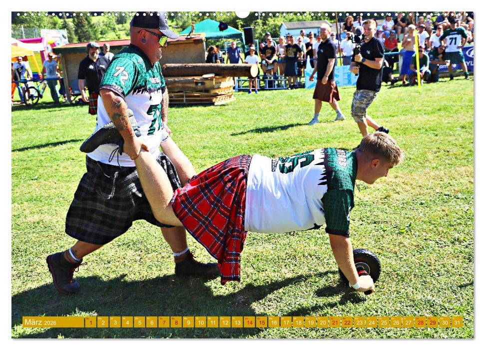 Traufgames Highlandgames in Albstadt - Pfeffingen (CALVENDO Premium Wandkalender 2026)