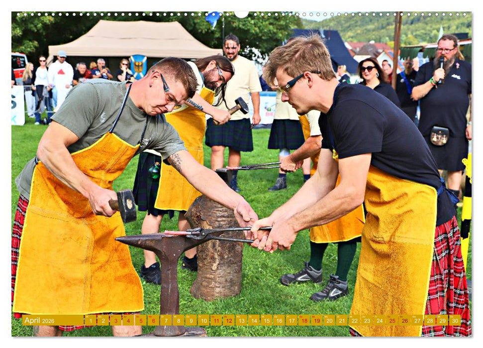 Traufgames Highlandgames in Albstadt - Pfeffingen (CALVENDO Premium Wandkalender 2026)