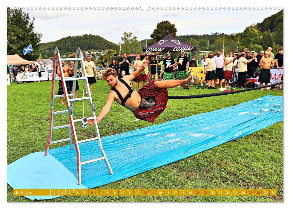 Traufgames Highlandgames in Albstadt - Pfeffingen (CALVENDO Premium Wandkalender 2026)