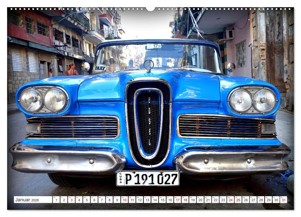 EDSEL - Edelkarosse auf Kuba (CALVENDO Premium Wandkalender 2026)