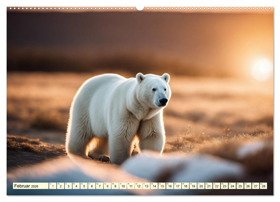 Eisbären im Fokus (CALVENDO Premium Wandkalender 2026)