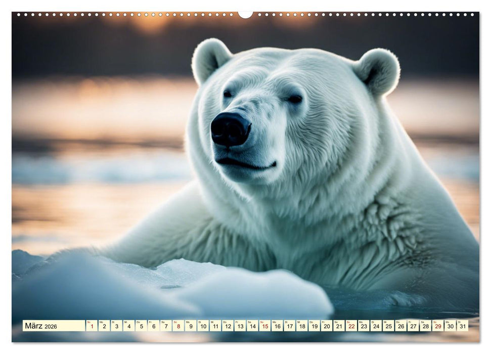 Eisbären im Fokus (CALVENDO Premium Wandkalender 2026)
