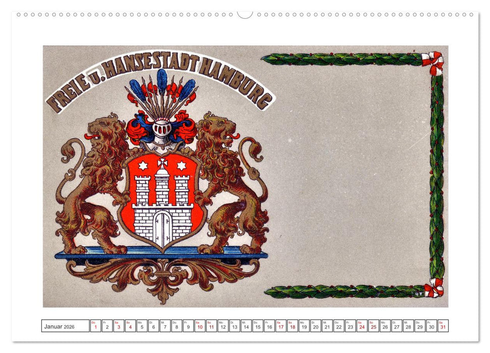 Gruss aus Hamburg (CALVENDO Premium Wandkalender 2026)