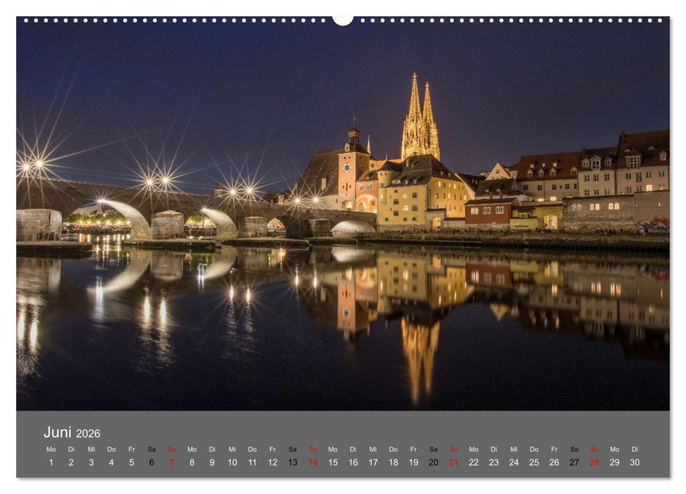 Regensburg - Stadtansichten (CALVENDO Premium Wandkalender 2026)