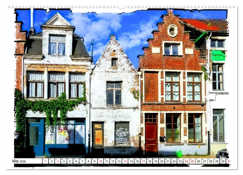 Spaziergang durch Gent (CALVENDO Premium Wandkalender 2026)
