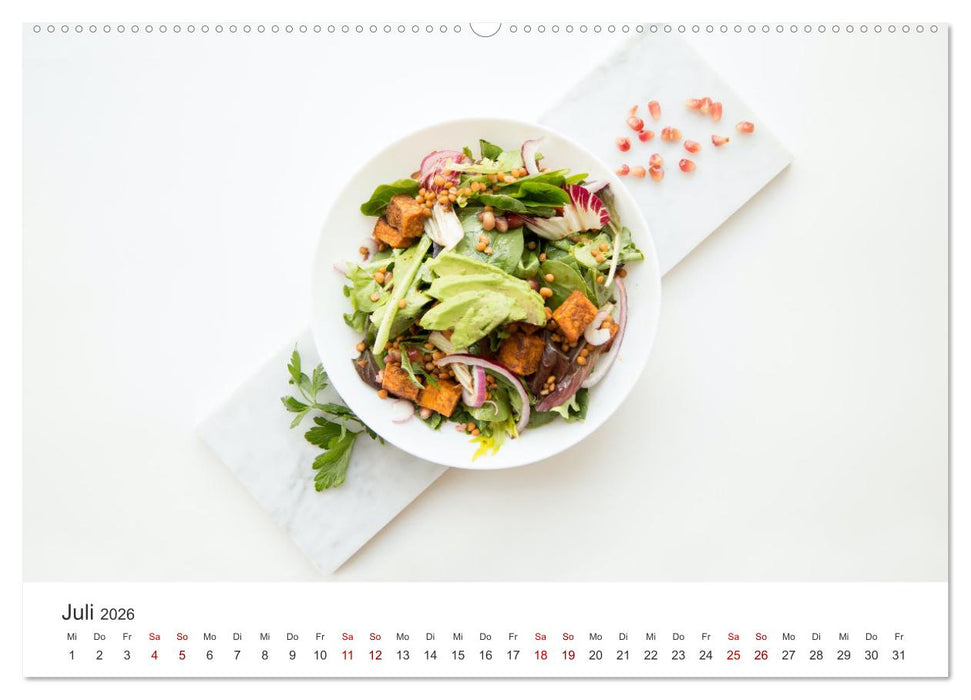 Vegan - Mmmh lecker! (CALVENDO Premium Wandkalender 2026)
