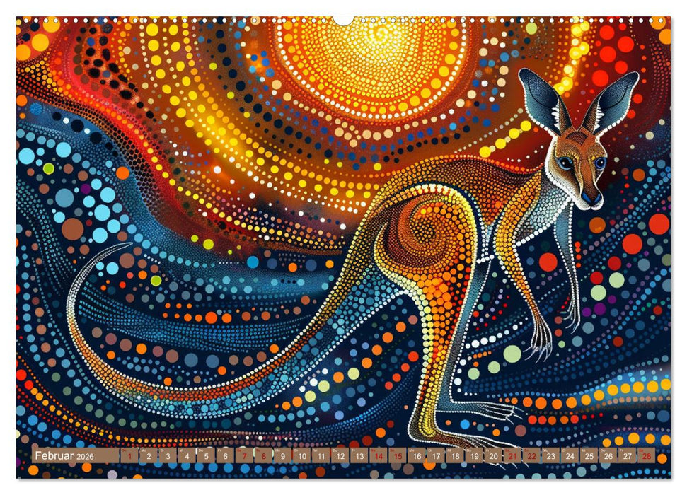 Aborigines - Farben des Outback (CALVENDO Wandkalender 2026)