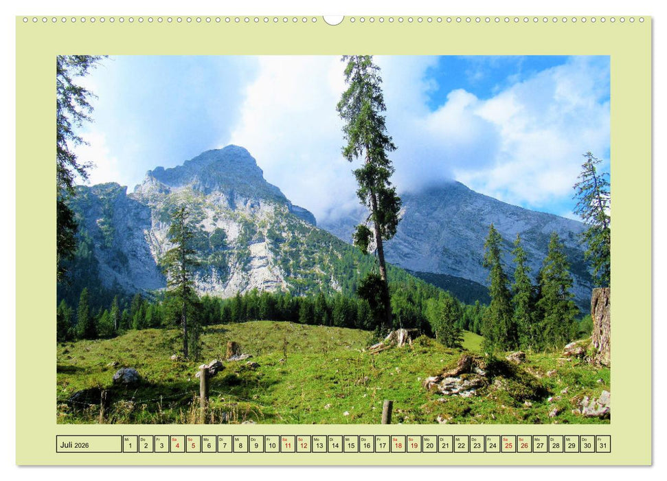 Bergwandern in den Alpen - vom Tal bis zum Gipfel (CALVENDO Premium Wandkalender 2026)