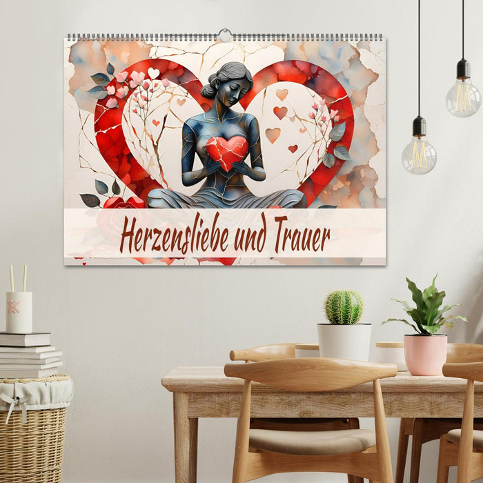 Herzensliebe und Trauer (CALVENDO Wandkalender 2026)