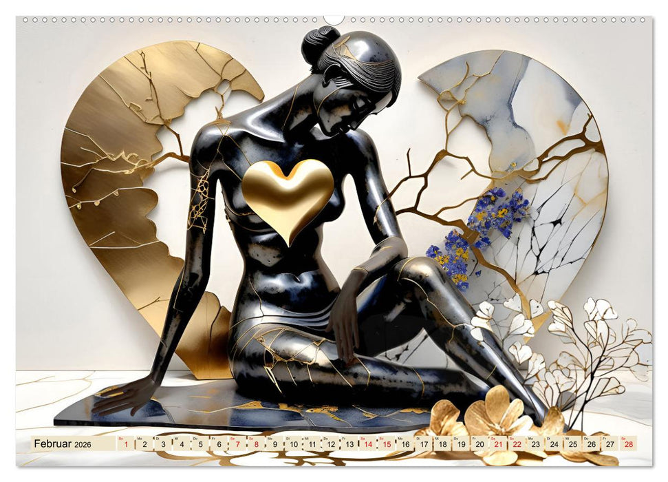Herzensliebe und Trauer (CALVENDO Wandkalender 2026)