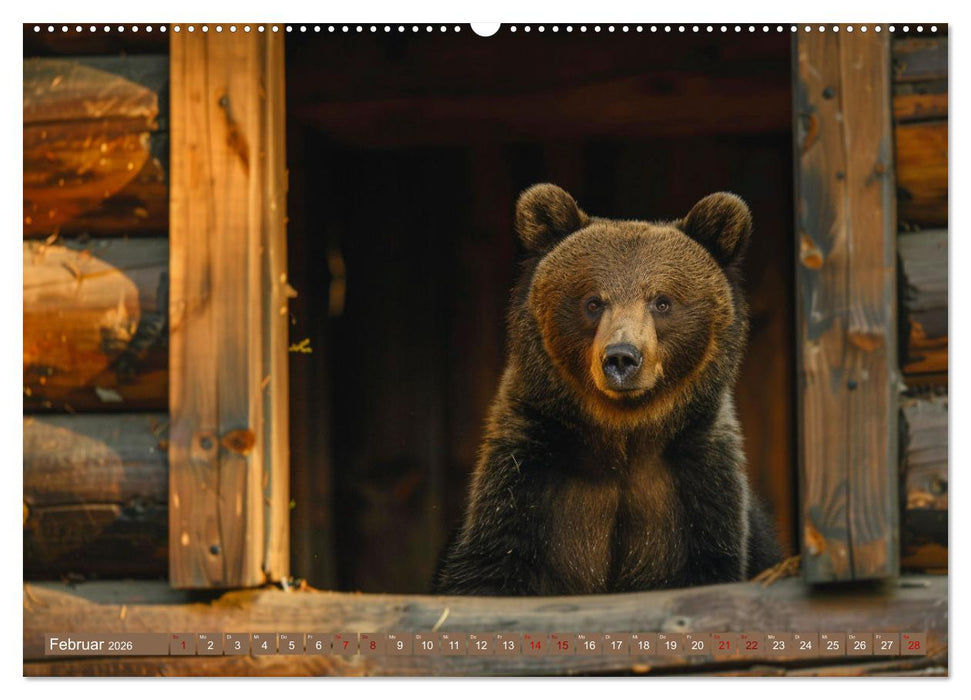 Wildes Bärenland (CALVENDO Premium Wandkalender 2026)