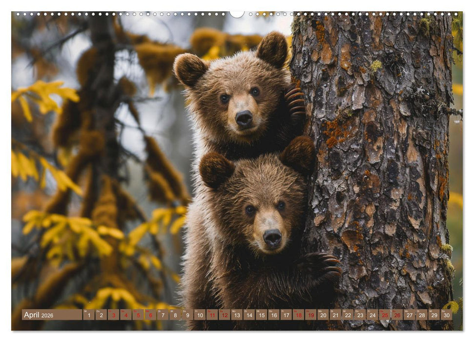 Wildes Bärenland (CALVENDO Premium Wandkalender 2026)