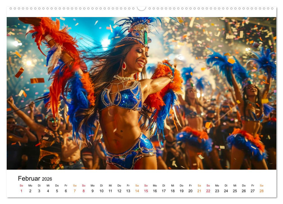 Karneval - schöne Momente weltweit (CALVENDO Premium Wandkalender 2026)