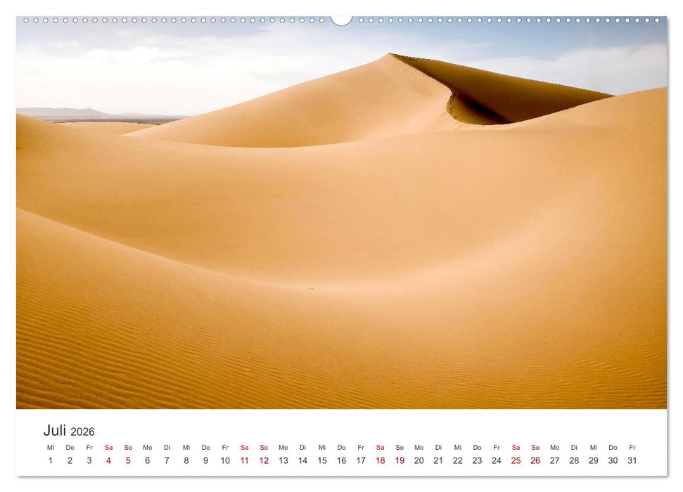 Sahara - Die größte Trockenwüste der Welt. (CALVENDO Premium Wandkalender 2026)