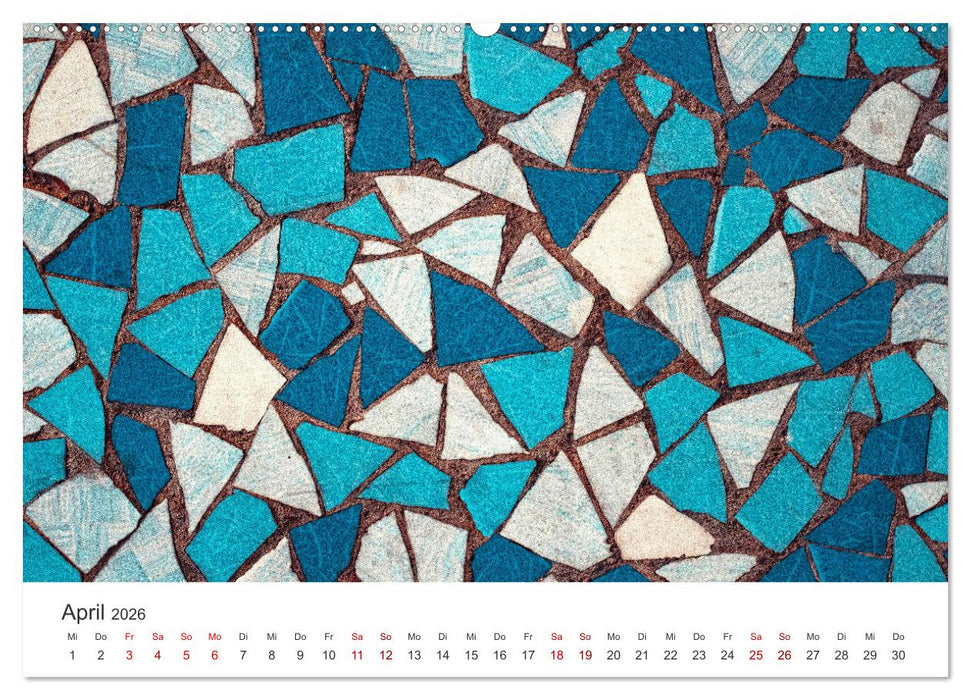 Kunstvolle Mosaike (CALVENDO Premium Wandkalender 2026)