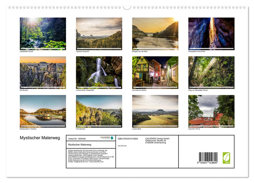 Mystischer Malerweg (CALVENDO Premium Wandkalender 2026)
