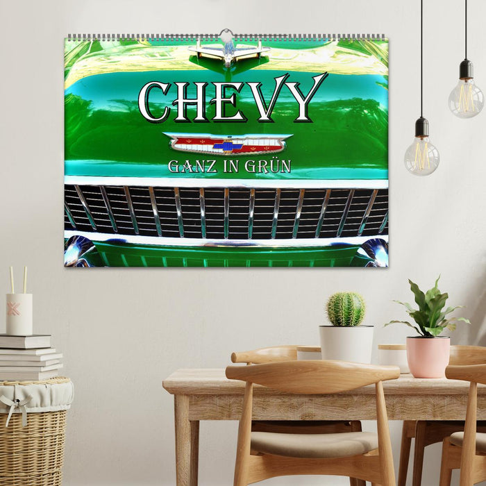 CHEVY - Ganz in Grün (CALVENDO Wandkalender 2026)