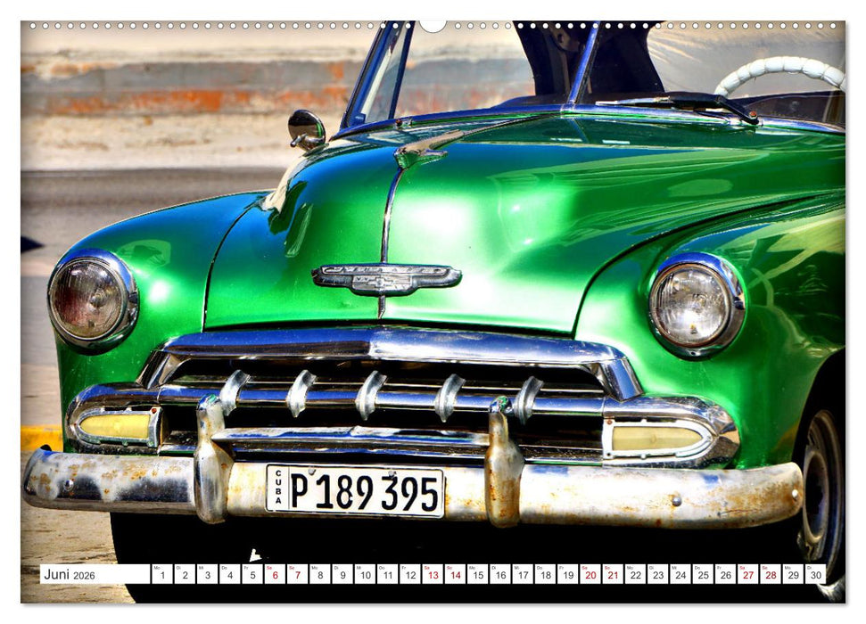 CHEVY - Ganz in Grün (CALVENDO Wandkalender 2026)