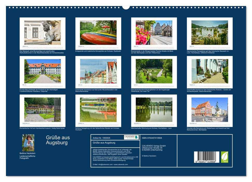 Grüße aus Augsburg (CALVENDO Premium Wandkalender 2026)
