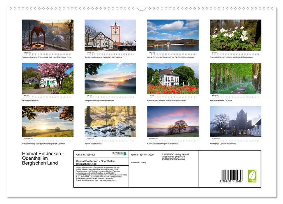 Heimat Entdecken - Odenthal im Bergischen Land (CALVENDO Premium Wandkalender 2026)