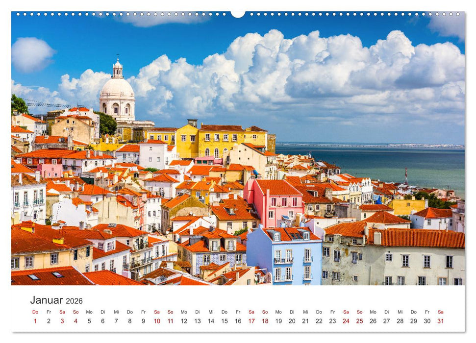 Lissabon - Portugals schöne Hauptstadt. (CALVENDO Premium Wandkalender 2026)