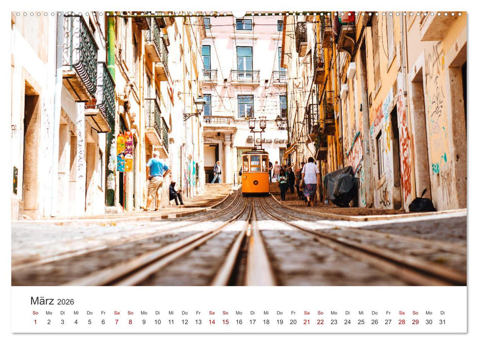 Lissabon - Portugals schöne Hauptstadt. (CALVENDO Premium Wandkalender 2026)