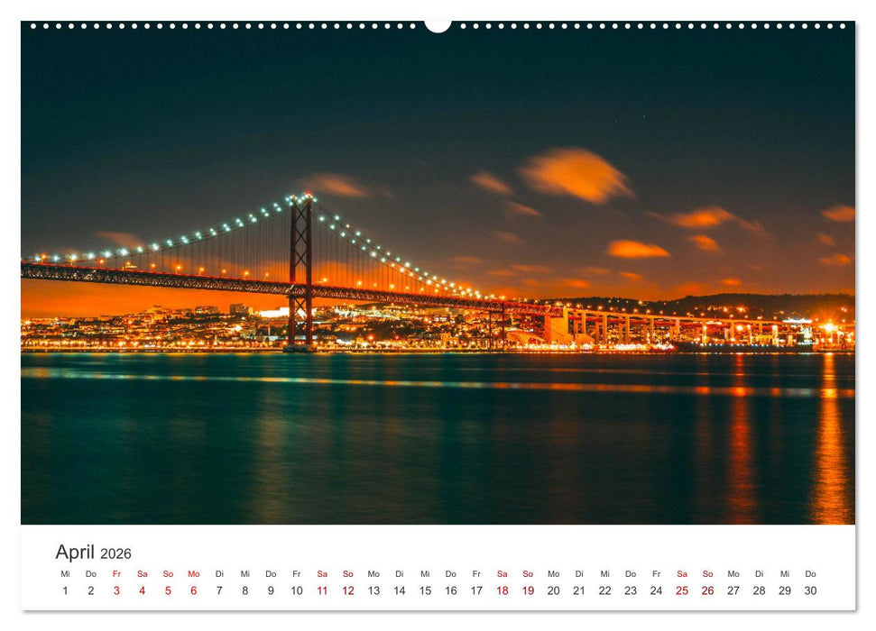 Lissabon - Portugals schöne Hauptstadt. (CALVENDO Premium Wandkalender 2026)