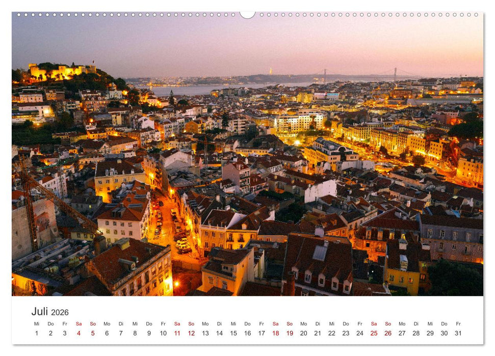 Lissabon - Portugals schöne Hauptstadt. (CALVENDO Premium Wandkalender 2026)